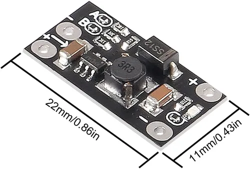 Vista 4 de AITRIP 10 unids 1.5A multifunción Mini Boost Module Step Up Board 3.7V a 5V 8V 9V 12V Step Up Board con indicador LED para DIY módulo de voltaje