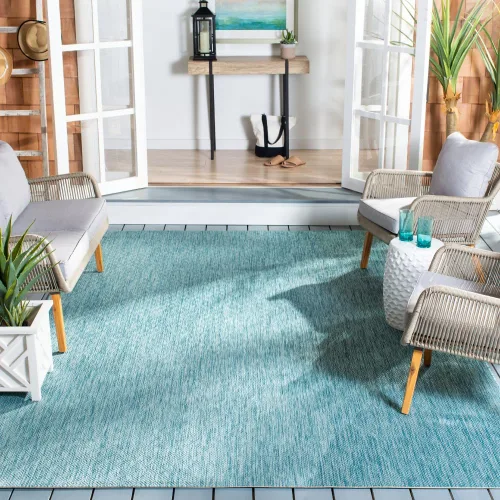 Vista 58 de SAFAVIEH Courtyard Collection CY8520 - Alfombra decorativa sólida para interiores y exteriores, impermeable, fácil limpieza, 2 x 3 pies 7 pulgadas