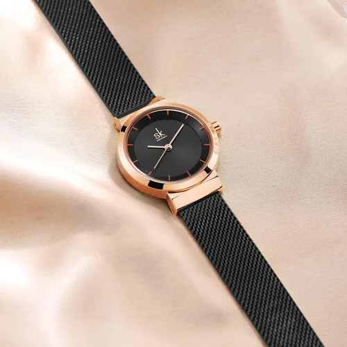 Vista 6 de SHENGKE Reloj minimalista (Love Me Tender Love Me Home) Reloj de pulsera casual de moda