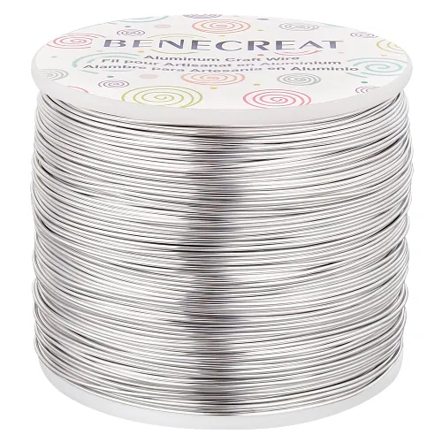Vista 44 de BENECREAT -Alambre de aluminio para joyería de calibre 9, 55 pies, alambre metálico flexible para esculpir, ideal para manualidades de Halloween