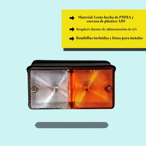 Vista 2 de Conjunto de luces intermitentes intermitentes intermitentes de 12 V para Case IH Fiat Ford New Holland Tractor D3NN13405B D3NN13N13N32