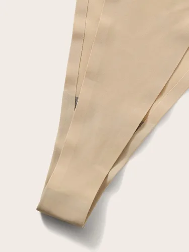 Vista 3 de GORGLITTER Ropa interior de 2 piezas para mujer, tangas de cadena en G, correa transparente, invisible, sin costuras, ropa interior transparente