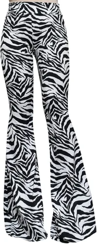 Vista 15 de ShopMyTrend - Pantalones de yoga largos con piernas anchas y acampanadas estilo palazzo, con cintura alta, para mujer