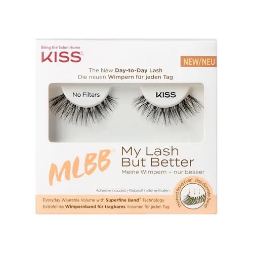 Vista 13 de KISS My Lash But Better, Pestañas Postizas, 'Tan Real', 12mm, Incluye 1 Par De Pestañas, Fácil De Aplicar, Racimos De Pestañas Reutilizables