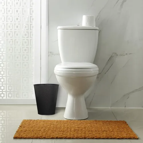 Vista 7 de Papelera para dormitorio, baño, bote de basura 6 litros, negro, acero inoxidable