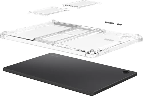 Vista 8 de Dteck Funda transparente delgada de 8.7 pulgadas con soporte y ranura para soporte para bolígrafo, esquinas reforzadas a prueba de golpes, para #00