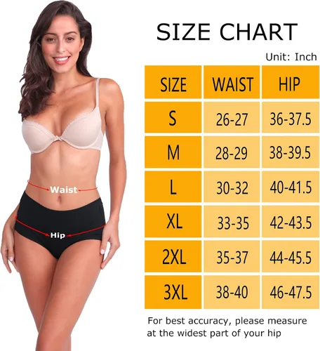 Vista 6 de Nalwort Bragas para el período menstrual para mujer, ropa interior a prueba de fugas, ropa interior protectora posparto