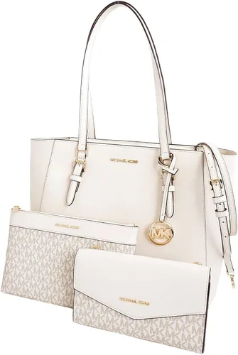 Vista 7 de Michael Kors Charlotte Bolso bandolera grande 3 en 1 de cuero