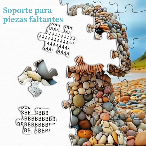 Vista 5 de PICKFORU Divertidos rompecabezas de perro de 1000 piezas para adultos, rompecabezas de perro guardián de playa de verano, interesante tema