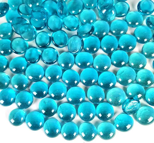 Vista 9 de Gemas de cristal de mármoles planos, mosaicos artísticos, multicolor, colores mezclados de dulces para rellenos de jarrones, manualidades, piedras