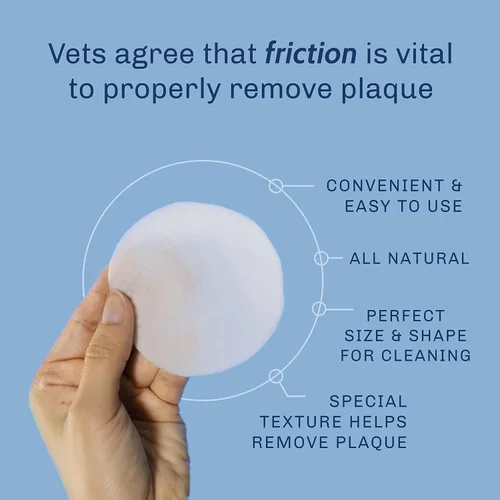 Vista 4 de TrueBlue Toallitas dentales de perejil y menta para perros rápidas y frescas, almohadillas de limpieza de dientes prehumedecidas, no tóxicas