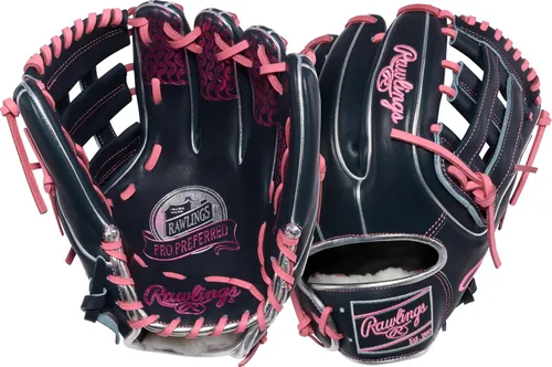 Vista 15 de Rawlings Pro Preferred Infield Baseball Gloves Multiple Sizes & Colors Menta Bisagra Vertical Web