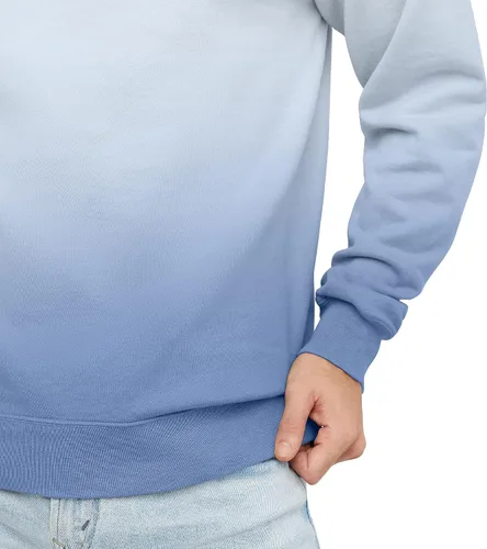Vista 4 de Hanes Originals - Sudadera de vellón con cuello redondo para hombre, prenda teñida, sin botones