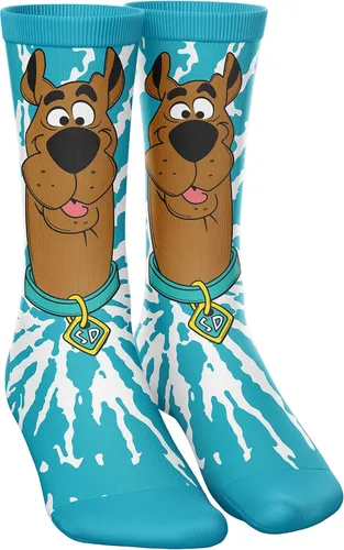 Vista 5 de Scooby-Doo womens 3-pc Lounge Box Set With T-shirt, Pants and Socks in Psychedelic Tiedye & Scooby Snacks Sizes S-m-l-xl