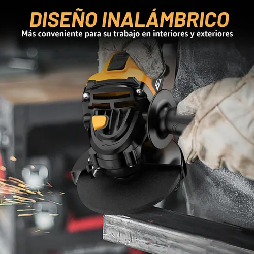 Vista 5 de Amoladora angular inalámbrica para batería DEWALT 20V MAX, herramienta de corte sin escobillas de 4-1/2 pulgadas, amoladora eléctrica portátil