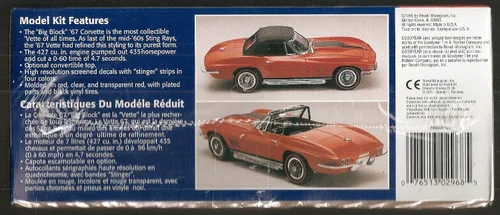 Vista 2 de 852968 1/25 67 Corvette 427 Roadster por Revell