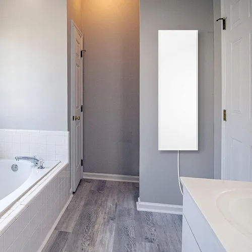 Vista 9 de Calentador infrarrojo montado en la pared de 12 x 35 pulgadas, calentadores eléctricos de ahorro de energía para uso en interiores de hasta 42 pies