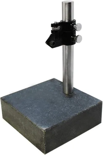Vista 2 de Placa de soporte para comparador de control de superficie de granito, base de 6" x 6" x 2