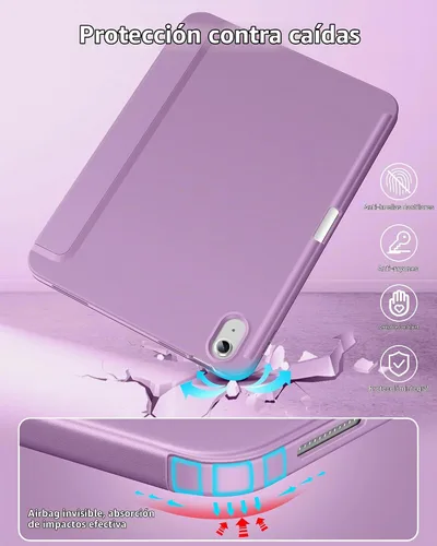 Vista 4 de DTTO Funda para iPad (A16) de 11ª Generación de 11 Pulgadas 2025, Funda para iPad de 10ª Generación de 10.9 Pulgadas 2022, Funda Protectora Trasera