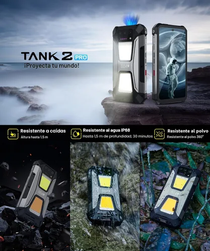 Vista 7 de 8849 Tank 2 Pro Smartphone Resistente Desbloqueado, 24+512GB/1TB Android 14 Teléfono Celular Resistente con Proyector, 6.79’’ 4G Teléfonos Móviles
