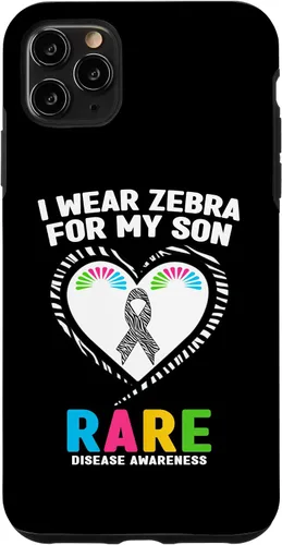Vista 13 de I Wear Zebra for My Son Rare Disease Awareness Day 2026 Case for iPhone 17