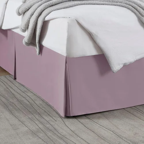Vista 21 de Nestl Falda de cama individual blanca – Falda de cama de tamaño individual de 14 pulgadas de caída – Faldas de cama de microfibra cepillada – Falda