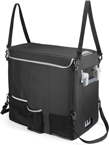 Vista 9 de BougeRV Funda protectora aislada de 53 cuartos de galón, funda para refrigerador portátil de 12 voltios, funda para congelador de automóvil