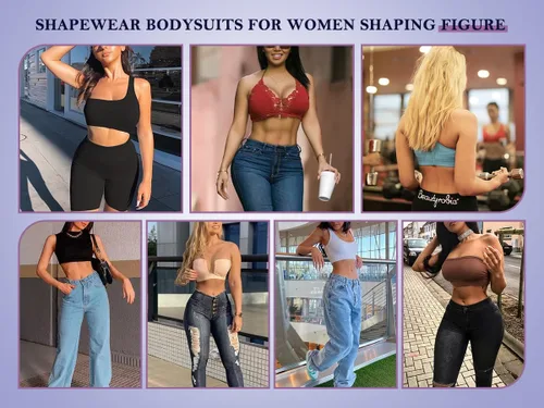 Vista 5 de Body para mujer Tanga esculpida sin costuras, moldeadora de cuerpo, faja moldeadora para mujer, control de abdomen, tanga