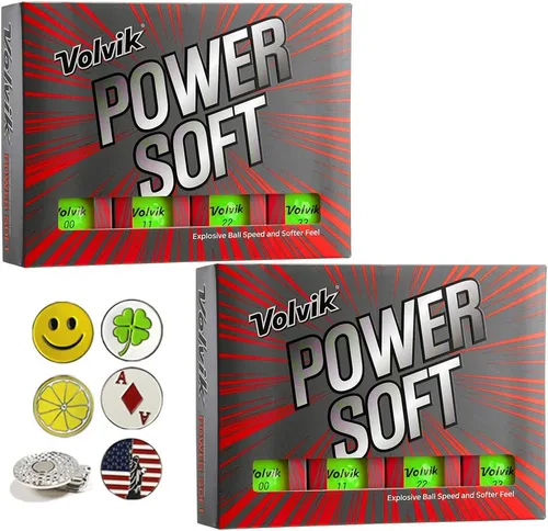Vista 13 de Volvik Power Soft Explosive Ball Speed Golf Balls Set de regalo