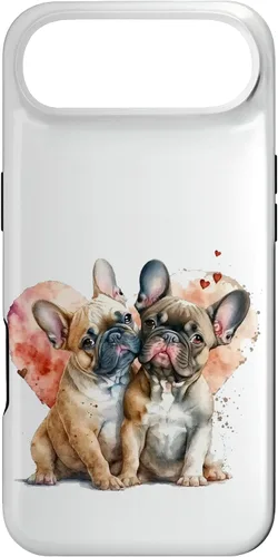 Vista 27 de Carcasa para iPhone 17, diseño de perro francés, diseño de bulldog francés