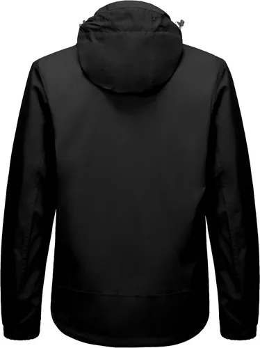 Vista 3 de Little Donkey Andy Chaqueta impermeable para hombre, ligera, con capucha, para viajes, senderismo, golf