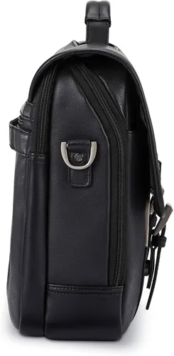 Vista 3 de Samsonite Aleta de cuero clásico Negro