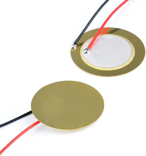 Vista 5 de TIMESETL 15pcs Piezo Pickup 1.063 in Piezo Amplificadores Discos con 13" Cables para Guitarra Acústica Tambor