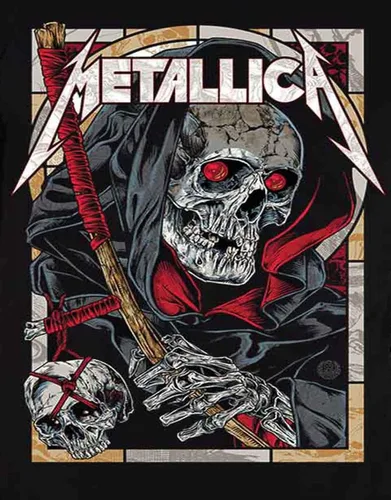 Vista 3 de Metallica - Camiseta de la muerte, Negro