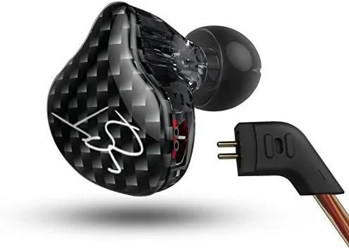Vista 4 de Auriculares KZ ZST, dinámicos, híbridos, controlador dual en oídos