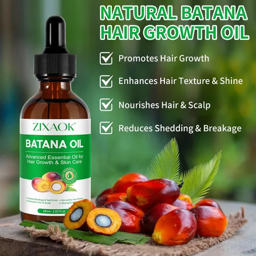 Vista 4 de ZIXAOK Batana Oil - Tratamiento orgánico prensado en frío para el crecimiento, pestañas, cejas, piel y uñas