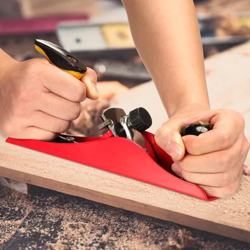 Vista 2 de Cepilladora de mano con hoja de 2 pulgadas, plano de madera alisado ajustable, plano de banco universal para instalación de puertas de bricolaje