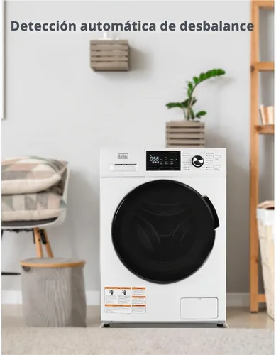 Vista 6 de BLACK+DECKER Lavadora de carga frontal, lavadora compacta de 2.7 pies cúbicos con pantalla LED y 16 ciclos