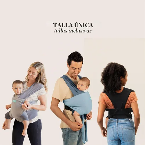 Vista 8 de Portabebés MOBY Easy Wrap de Petunia Pickle Bottom - Ojal Negro