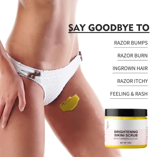 Vista 4 de Exfoliante de área de bikini exfoliante corporal exfoliante de cúrcuma Kojic Bump Eraser KP exfoliante corporal encarnado tratamiento corporal