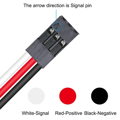 Vista 3 de Cable servo RC 1 a 2 Y, cable de extensión macho a 2 hembra, cable de extensión servo para placa de control de conexión de extensión servo, piezas