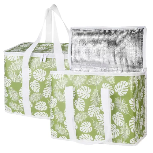 Vista 61 de Bodaon Bolsa de entrega de pizza aislada, 20" x 20" x 8" bolsas calentadoras de pizza para mantener caliente, bolsa aislada para entrega de Negro