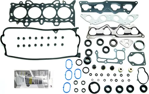 Vista 31 de MLS - Juego de juntas de cabeza con 10 tornillos de cabeza con sello de silicona compatible con Honda Civic LX DX 2001-2005