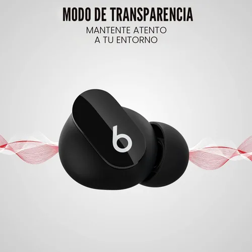 Vista 2 de Beats Studio Buds + Auriculares inalámbricos con cancelación de ruido, color negro/dorado (renovados)