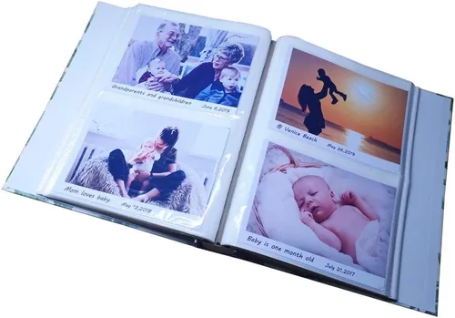 Vista 3 de Álbum de fotos de 10 x 15 cm (4 x 6 pulgadas). Cada álbum tiene capacidad para 200 fotos de 10 x 15 cm, en total 400 fotos. Álbum de fotos