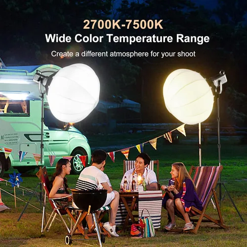 Vista 2 de GVM - Kit de luz de video de 150 W, iluminación continua de 2700K-7500K para fotografía con Softbox Linterna y Soporte, kit de luz de estudio