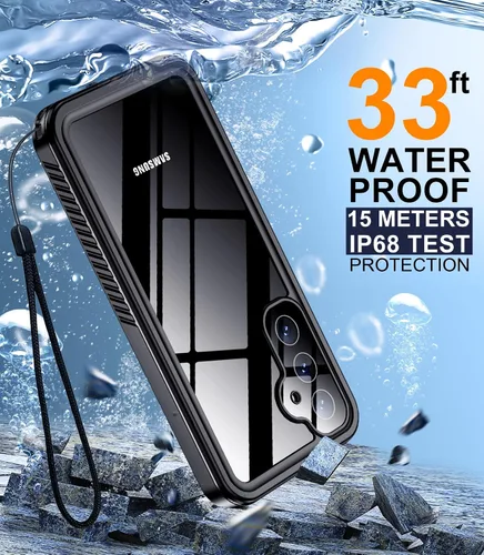 Vista 28 de Temdan - Funda impermeable diseñada para iPhone 12, protector de pantalla y cámara integrado IP68 bajo el agua, cuerpo completo, a prueba de caídas