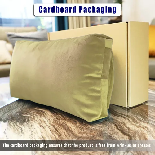 Vista 2 de Almohada antideslizante para la cabeza para reclinables - Cojín de apoyo para el cuello con cubierta de terciopelo para alivio del dolor en el Beige