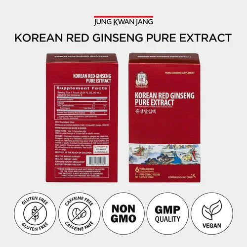 Vista 7 de JUNG KWAN JANG Extracto puro de ginseng rojo coreano cortado Ginseng rojo, ginseng coreano, extracto de ginseng Suplemento de refuerzo