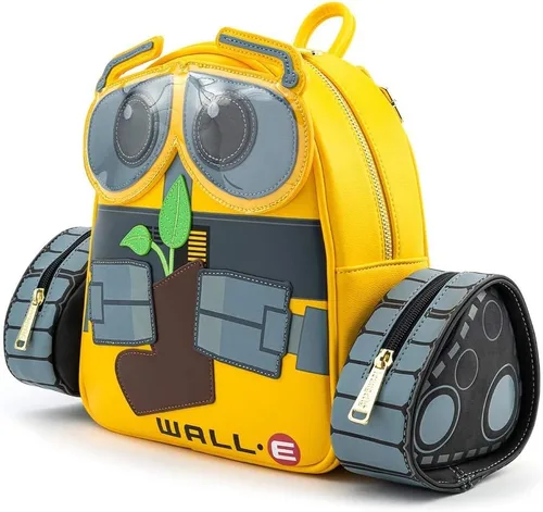 Vista 4 de Loungefly Women's Pixar WALL-E Plant Boot Mini Backpack (Standard, Yellow)
